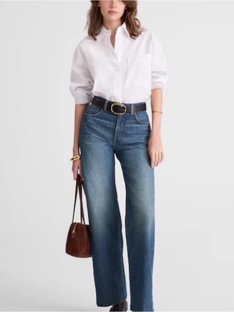 Madewell Wide-Leg Jeans With A High Waist Size 24